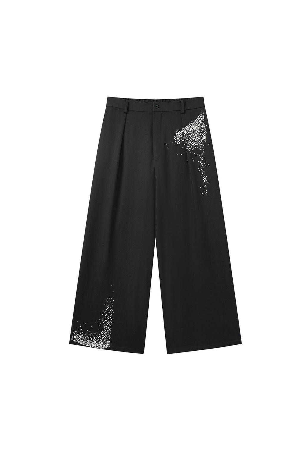 JIECHI Diamond Wide-Leg Pants