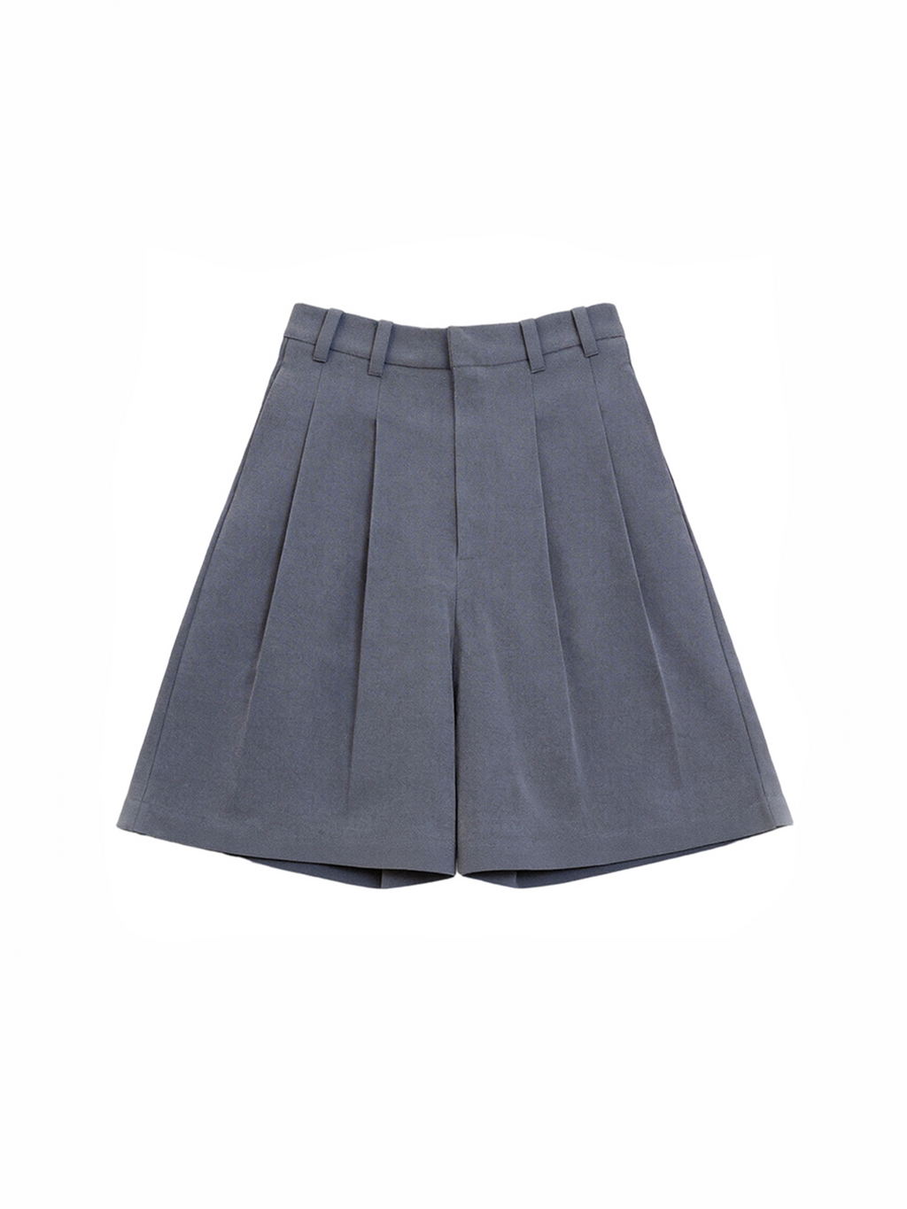 TUIMU Pleated Wide-Leg Shorts