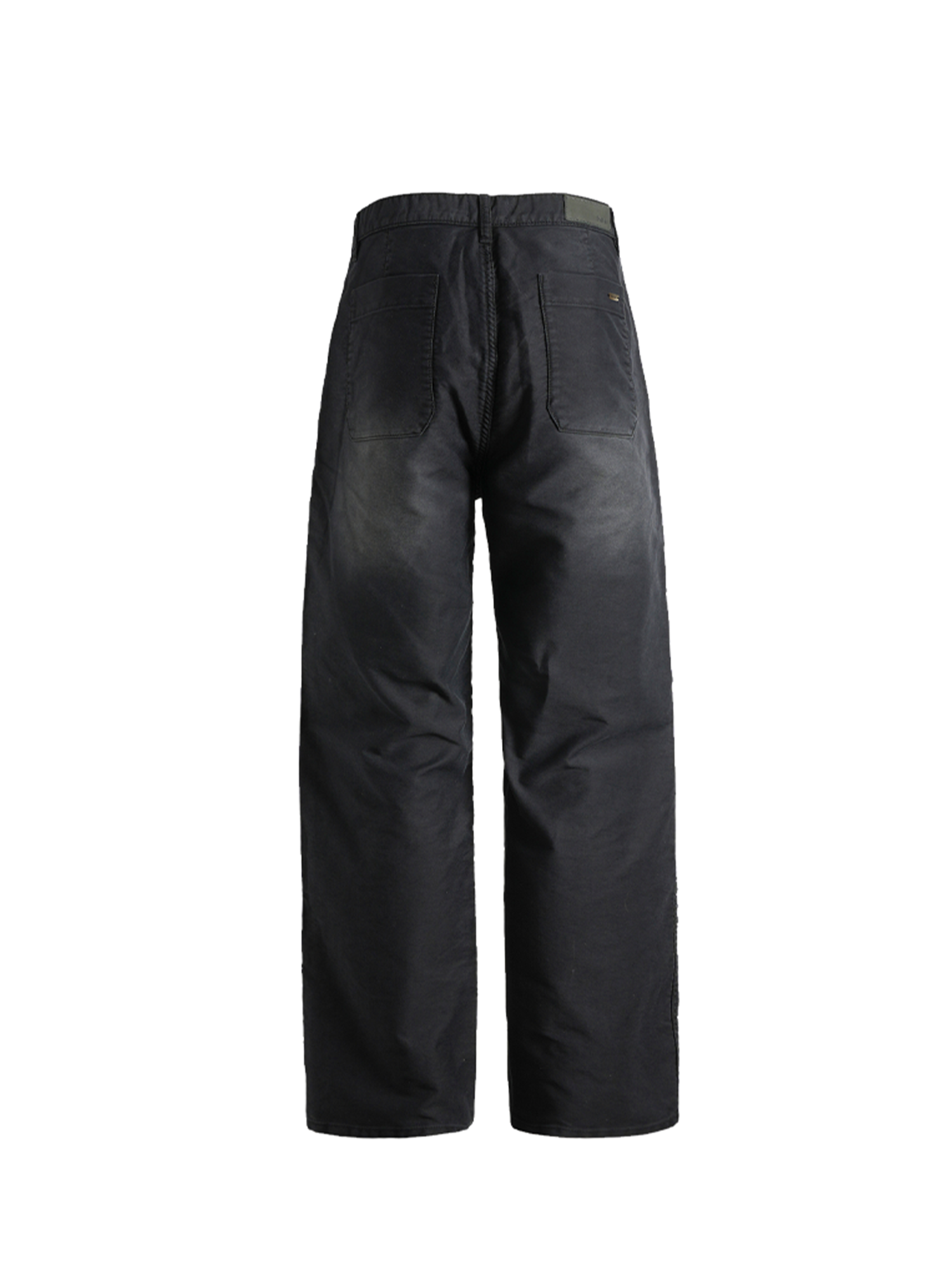 PMW Retro Washed Crinkled Wide-Leg Jeans