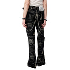 CYCYCY Punk Washed Graffiti Jeans