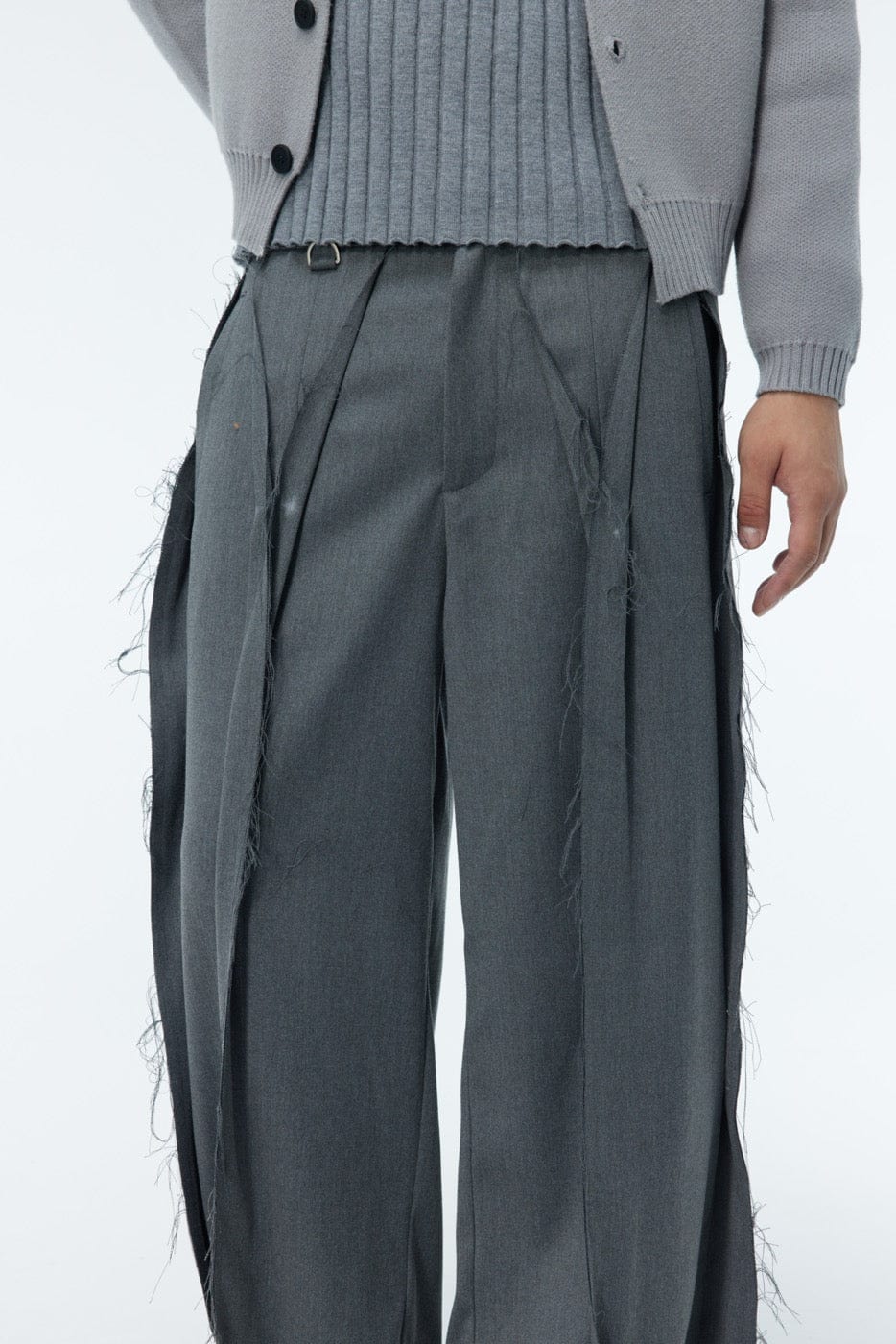 WHISTLEHUNTER Spliced Raw Edge Trousers
