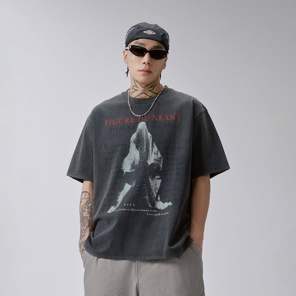 F2CE Washed Void Figure Graphic Tee