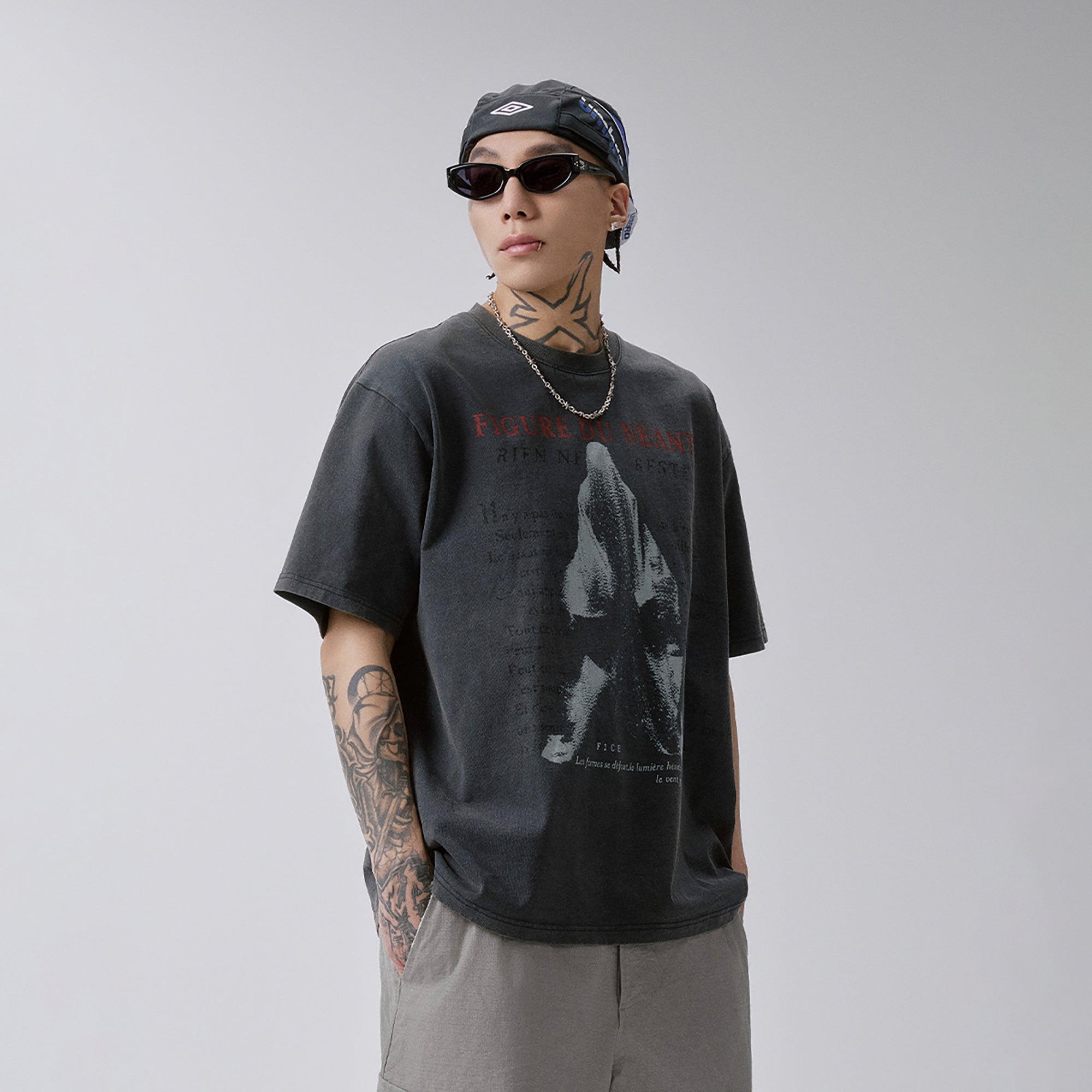 F2CE Washed Void Figure Graphic Tee