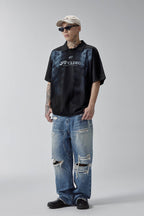 F2CE Distressed X-Ray Polo T-Shirt
