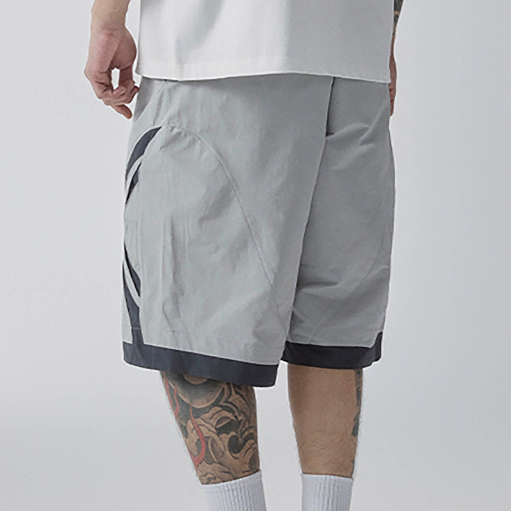 F2CE Contrast Panel Cut-Out Knee Shorts