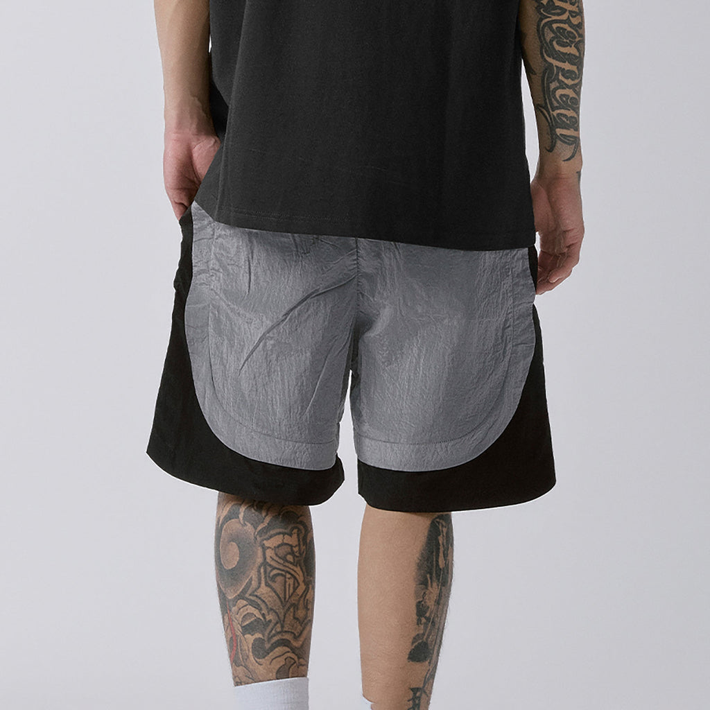 F2CE Metallic Nylon Panel Shorts