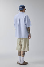 F2CE Pinstriped Half-Zip Polo Pocket T-Shirt
