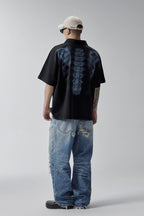 F2CE Distressed X-Ray Polo T-Shirt