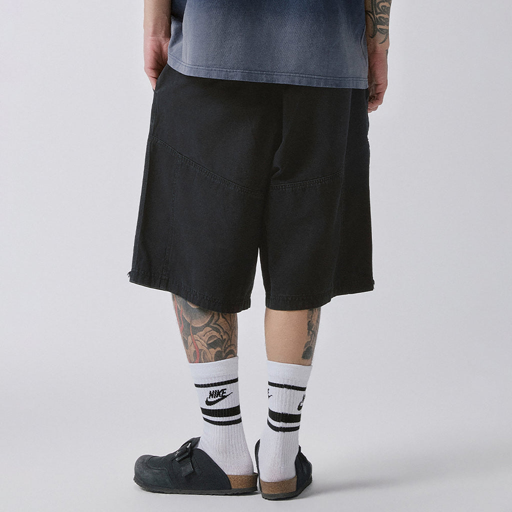 F2CE Raw-Edge Straight-Leg Shorts