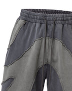 F2CE Distressed Spliced Shorts
