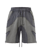 F2CE Distressed Spliced Shorts
