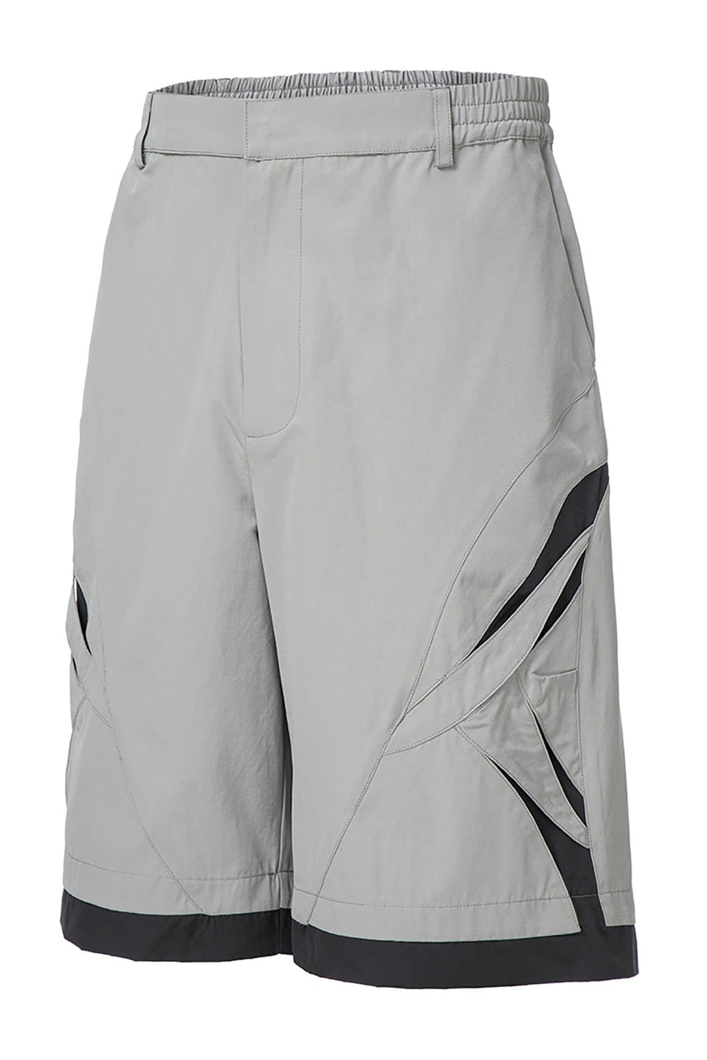 F2CE Contrast Panel Cut-Out Knee Shorts