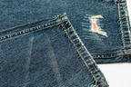 ME DA IGUAL Distressed Patch Washed Oversized Jeans