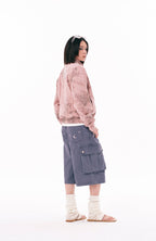 PASET Unicorn Embroidered Cargo Shorts
