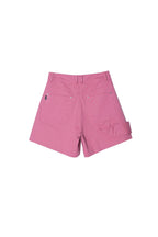 ASSEEN Asymmetric Side Strap Wide-Leg Shorts