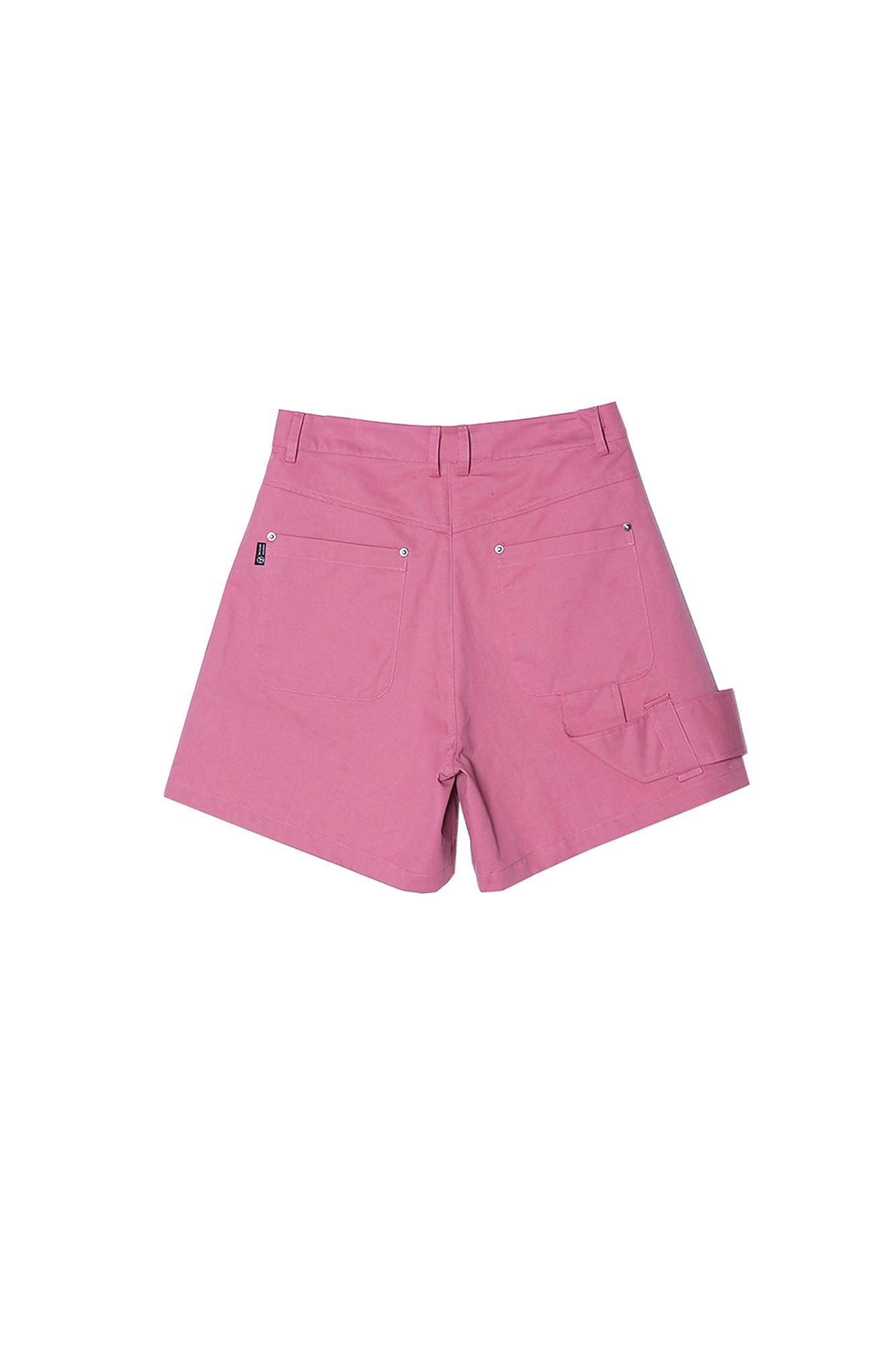 ASSEEN Asymmetric Side Strap Wide-Leg Shorts