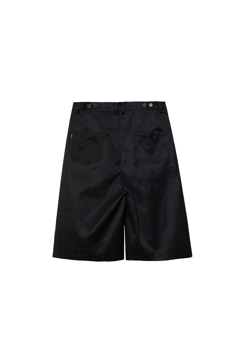ASSEEN Pleated Wide-Leg Bermuda Shorts