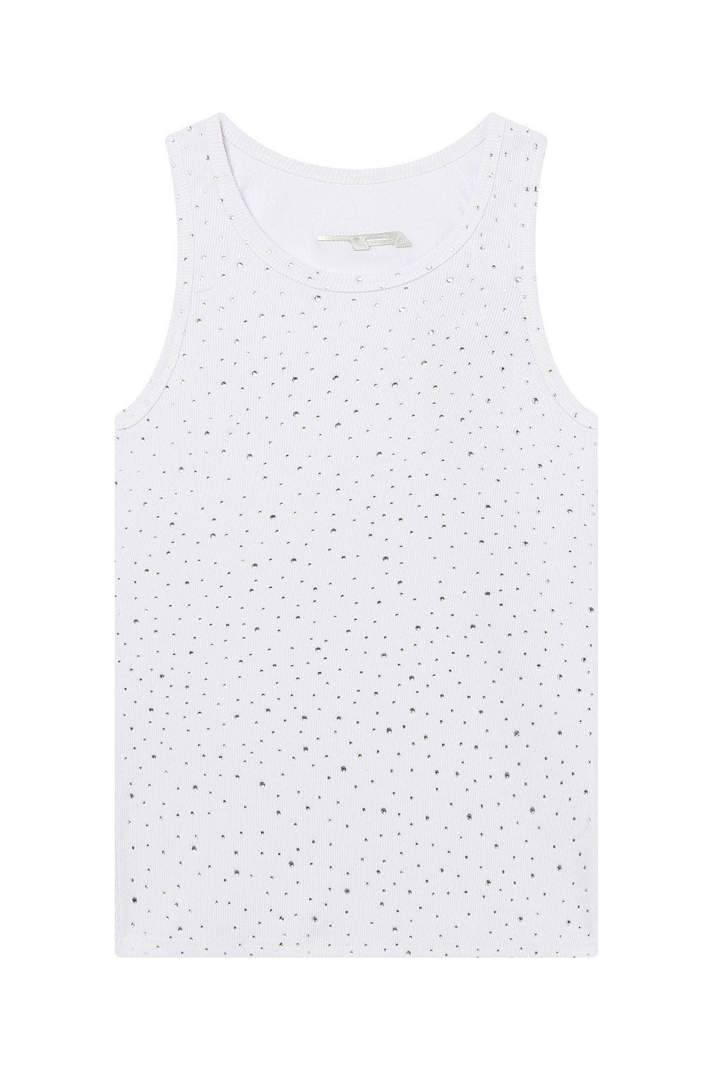 CLP Sparkle Diamond Ribbed Tank Top