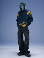 DND4DES Scimitar Rings Deconstructed Denim Cargo