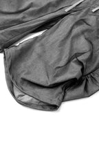 RELABEL Detachable Striped Drape Ruched Oversized Shorts Gray