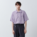 GRAINMUSTARD Crinkled Linen-Cotton Half Shirt
