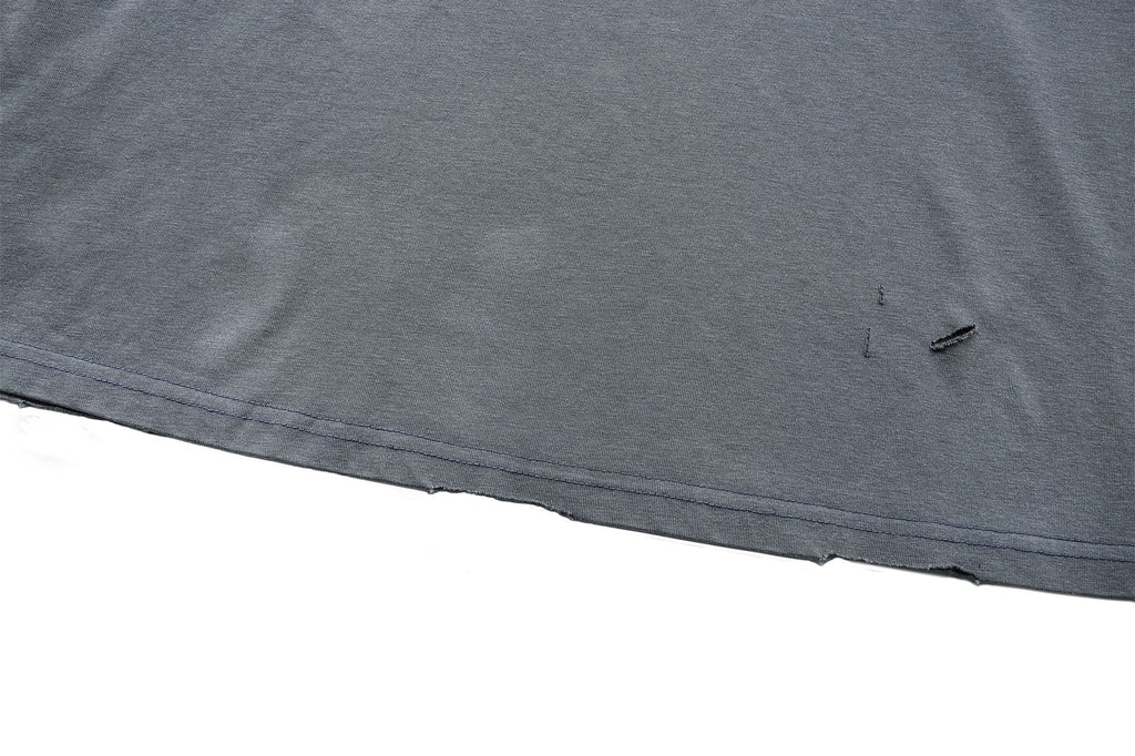 UNDERWATER Washed Ripped Gradient T-Shirt Blue