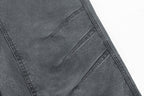 ESAIAS Claw Washed Panel Straight-Leg Pants