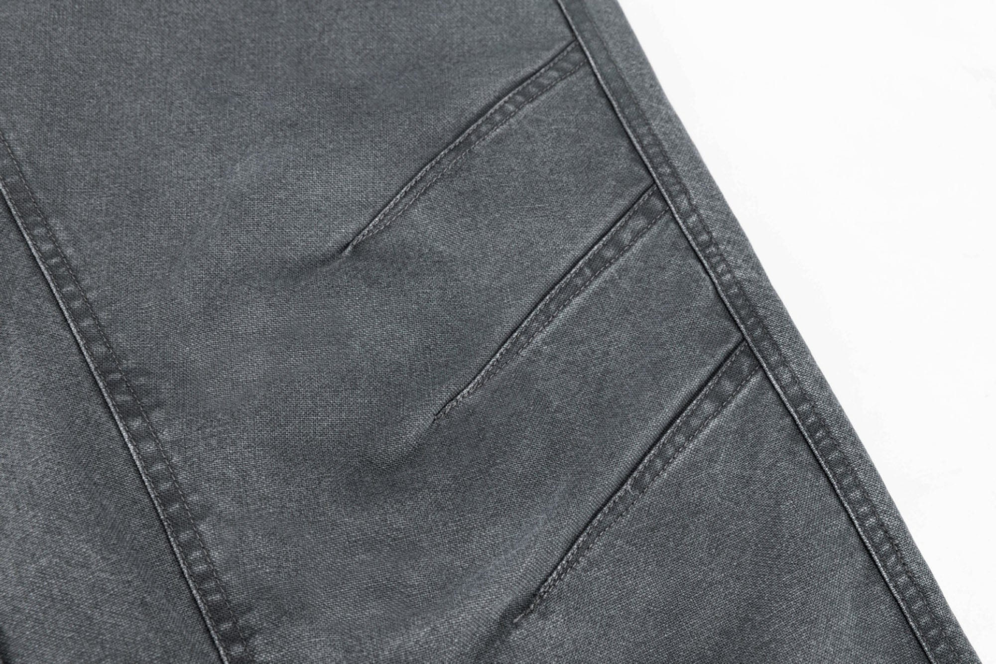 ESAIAS Claw Washed Panel Straight-Leg Pants