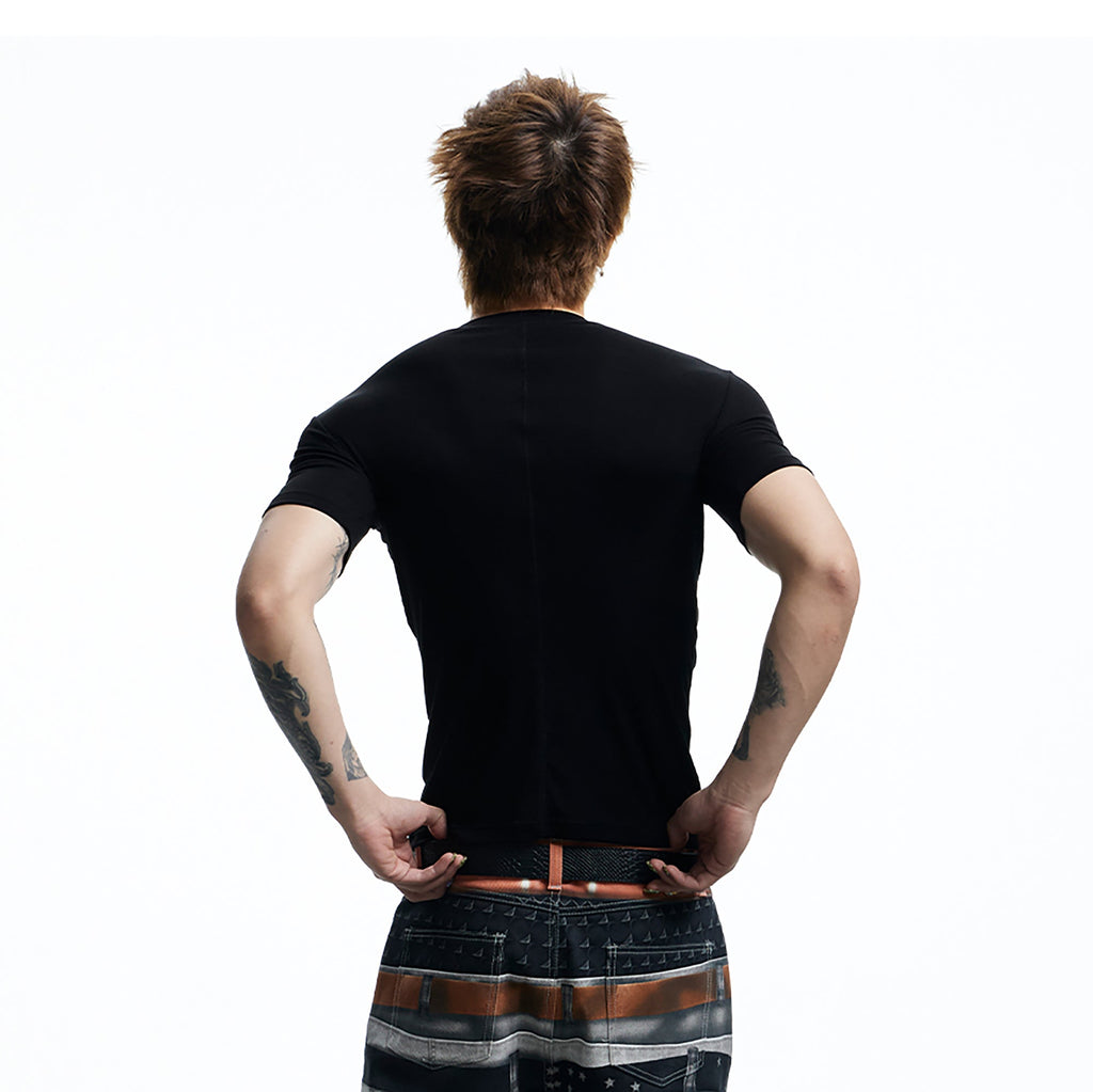 DND4DES Slim Bullet Graphic Wool-Blend Tee
