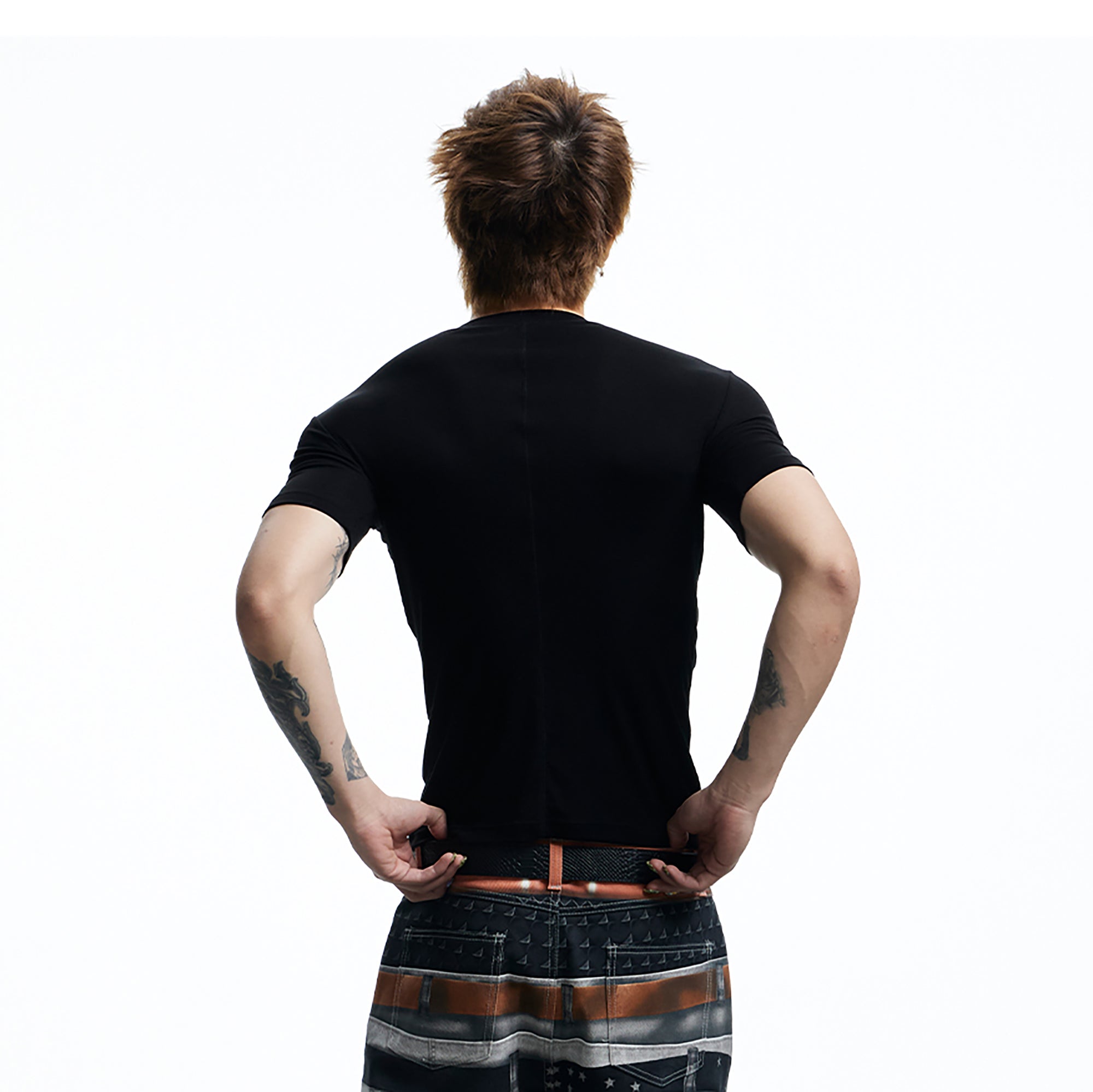 DND4DES Slim Bullet Graphic Wool-Blend Tee