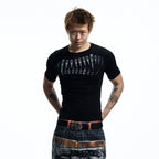 DND4DES Slim Bullet Graphic Wool-Blend Tee