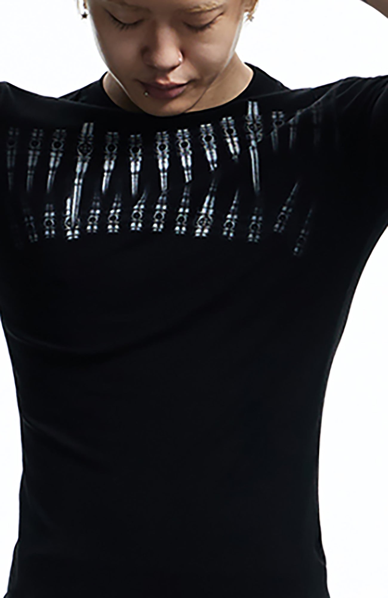 DND4DES Slim Bullet Graphic Wool-Blend Tee