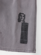 RICHILL Washed Patch Graphic Shorts