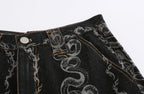 CYCYCY Serpentine Strap Buckled Flared Jeans