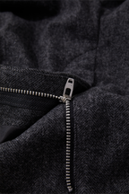 OPICLOTH Herringbone Pleated Wool-Blend Trousers