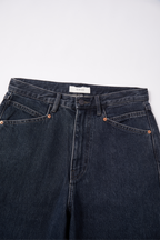 OPICLOTH Retro Washed Straight-Leg Jeans