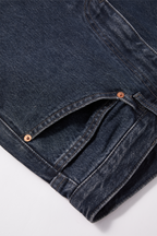 OPICLOTH Retro Washed Straight-Leg Jeans