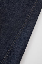 OPICLOTH Essential Stitched Cropped Raw Jeans