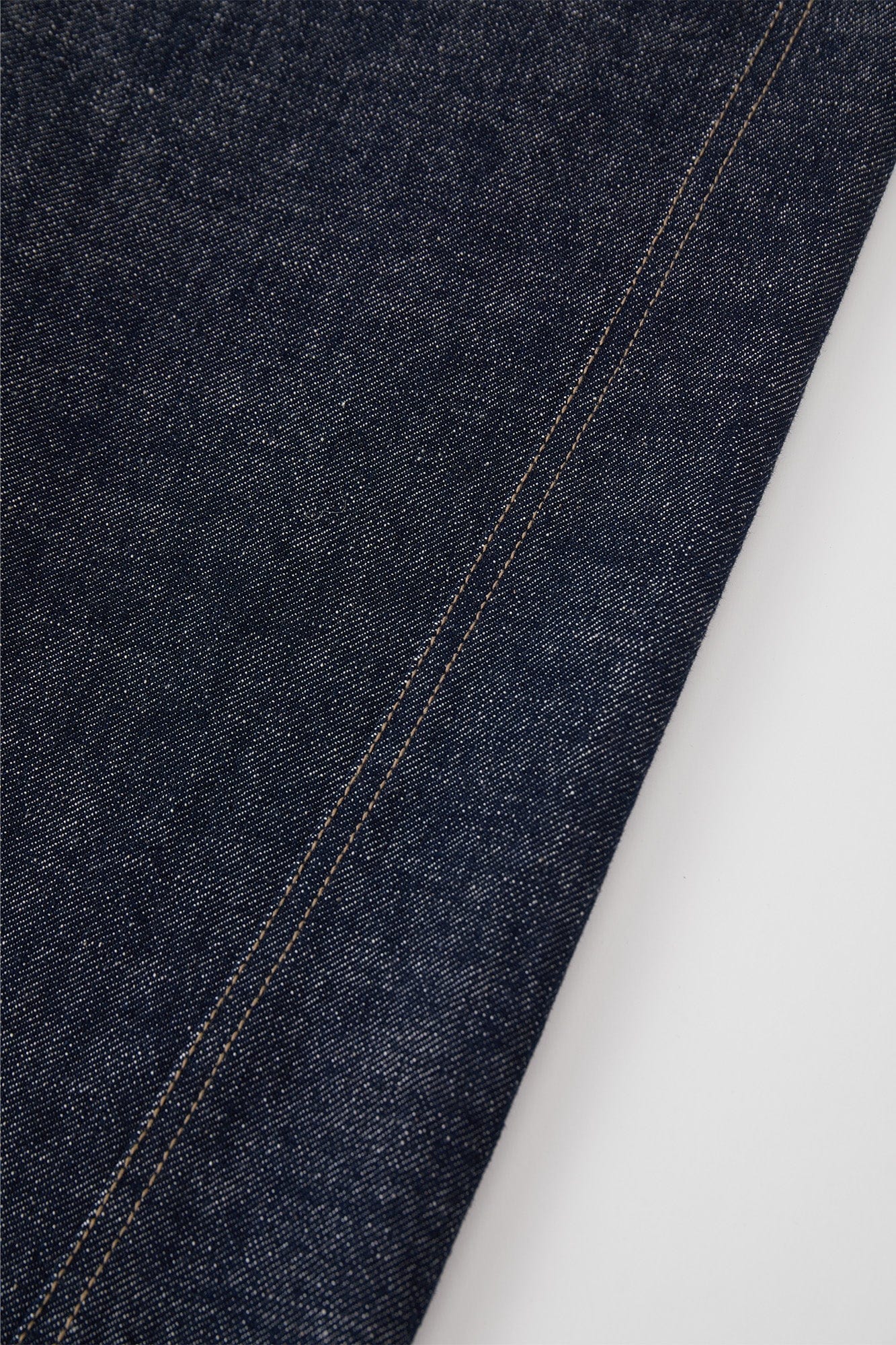 OPICLOTH Essential Stitched Cropped Raw Jeans