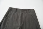 OPICLOTH Retro Curved-Cut Tailored Pants