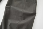 OPICLOTH Retro Curved-Cut Tailored Pants