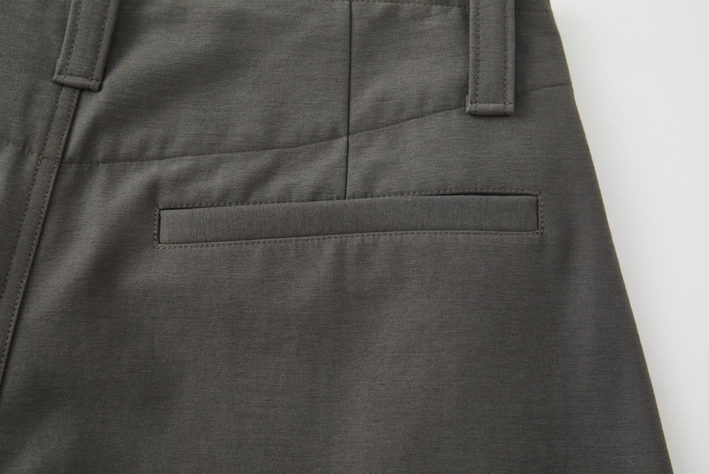 OPICLOTH Retro Curved-Cut Tailored Pants