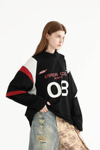 ERROR CODE ROBOT Button-Seam Contrast Detachable-Sleeve Tee
