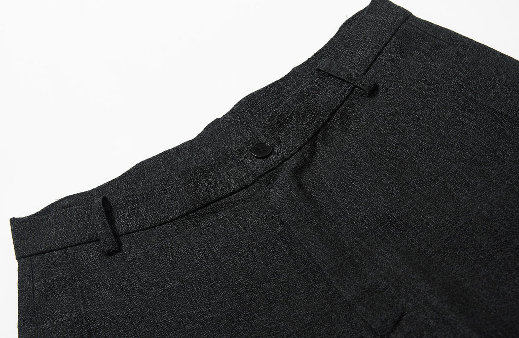 7440 37 1 Symmetrical Pleats Drop-Crotch Jeans