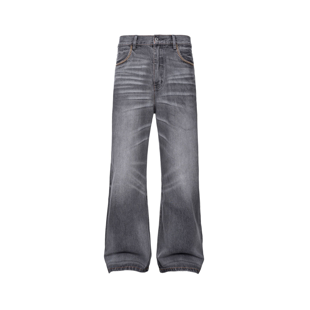 CATSSTAC Classic Whiskering Washed Jeans
