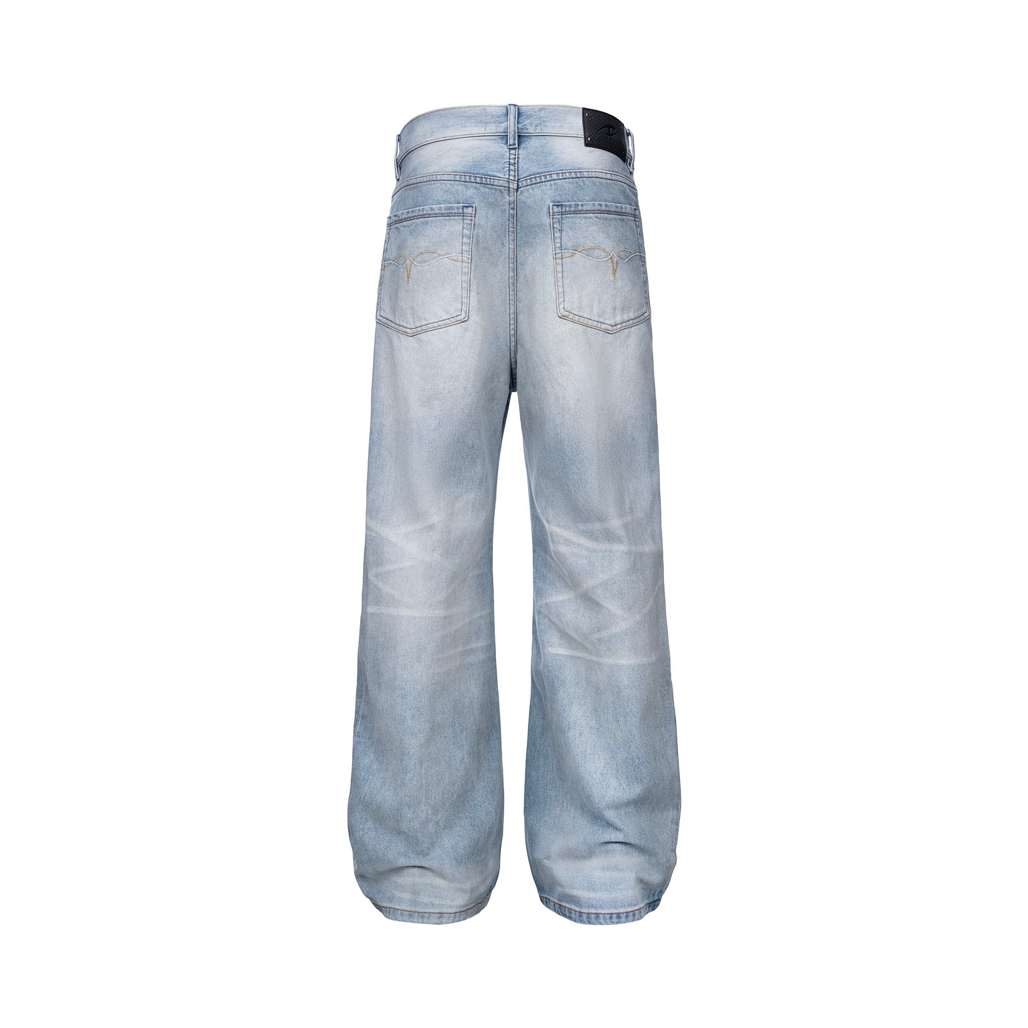 CATSSTAC Classic Whiskering Washed Jeans