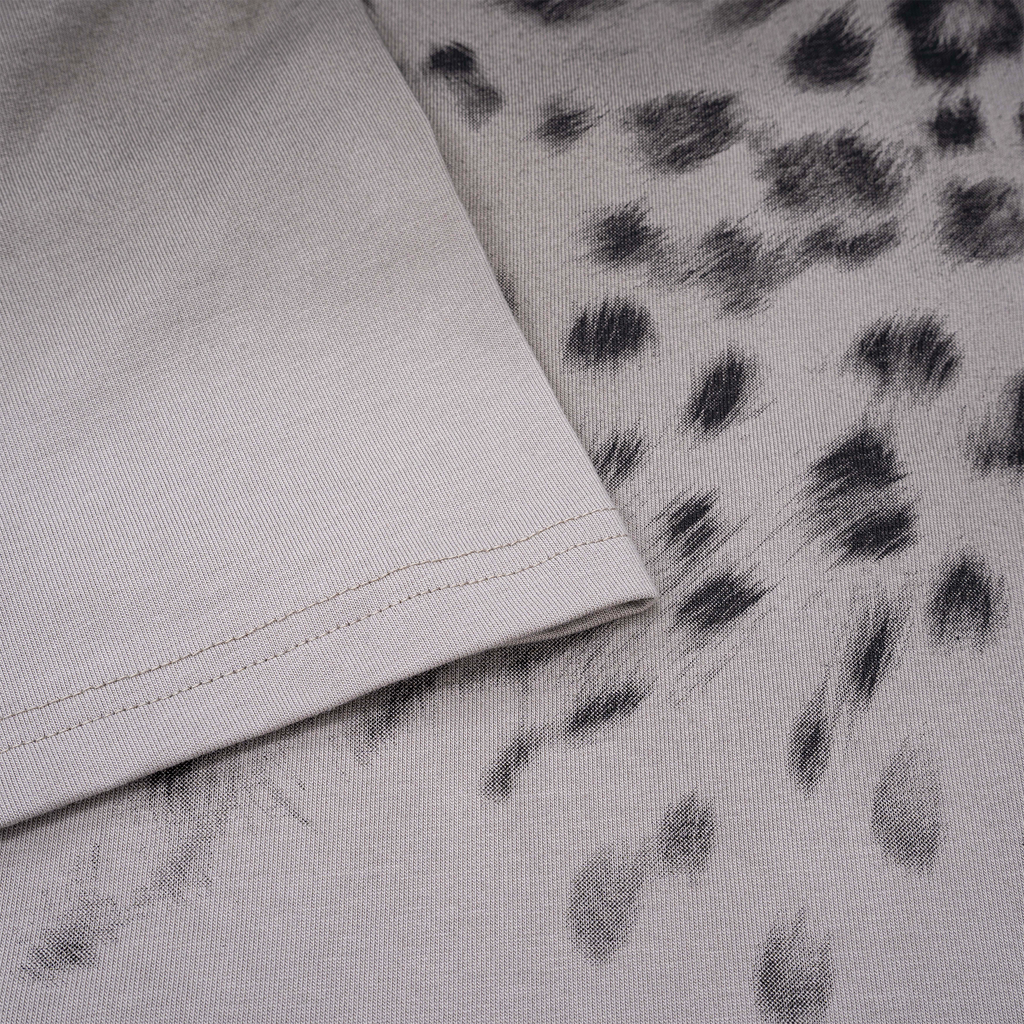 ESAIAS Washed Leopard Graphic T-Shirt