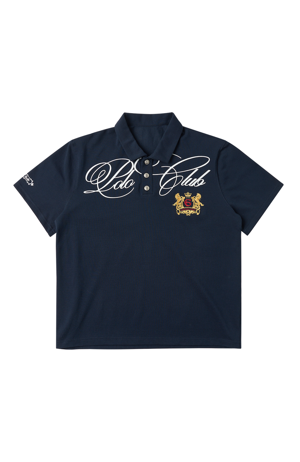 SAVAGEGROWTHWORLD Retro Crest Graphic Polo Tee