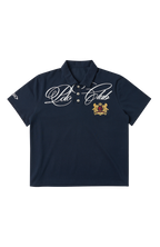 SAVAGEGROWTHWORLD Retro Crest Graphic Polo Tee