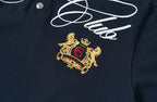 SAVAGEGROWTHWORLD Retro Crest Graphic Polo Tee